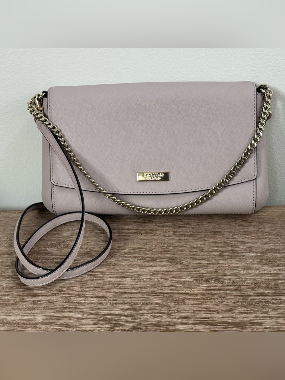 kate spade Blush Chain-Detail Crossbody Bag